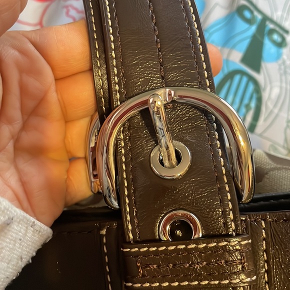 Amazing Vintage Coach Bag w/ brand new matching wristlet - Picture 13 of 16